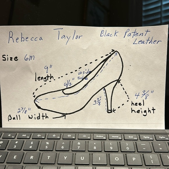 Rebecca Taylor leather heels 6M - Picture 8 of 9